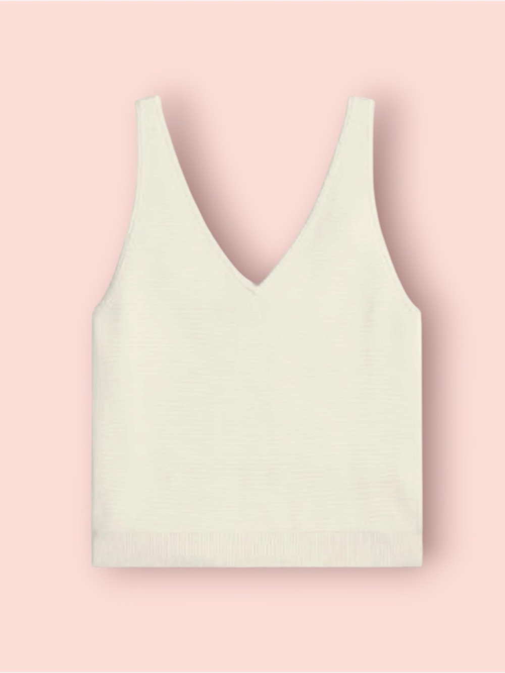 J. CREW Fitted V-neck Sweater Tank in Soft Rayon Blend